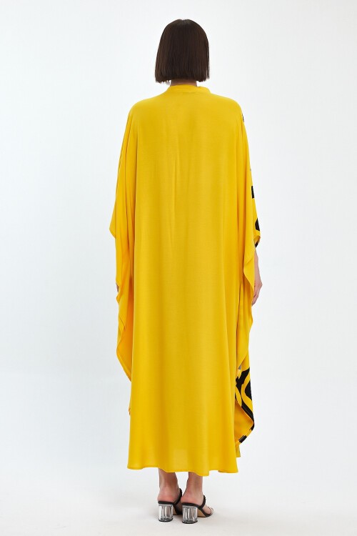 1033 Kadın Hakim Yaka Düğme Kapamalı Nakış Detaylı Cepli Büyük Beden Gömlek Elbise