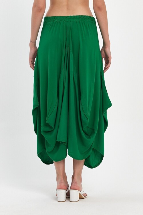 2806 Yeşil Nakışlı Etek