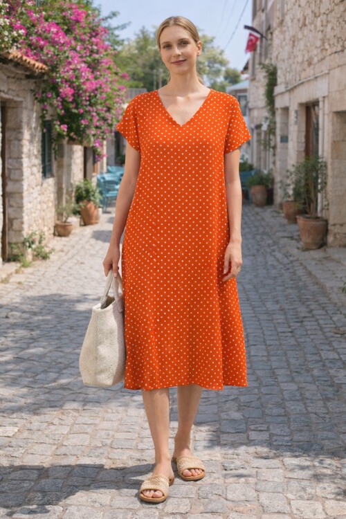 T-80 Kısa Kol Ekonomik Elbise