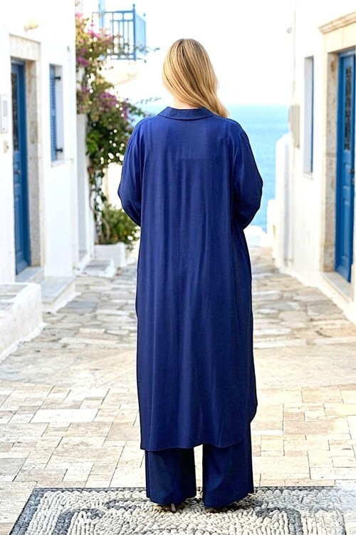 V276 Laci Alt-Üst Çiçek Nakışlı Takım