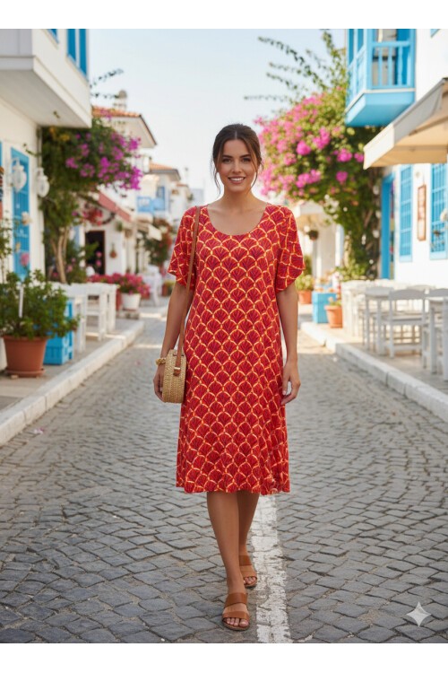 V3 Kısa Kol Ekonomik Elbise