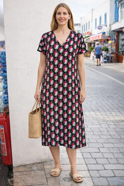 V4 Kısa Kollu Ekonomik Elbise