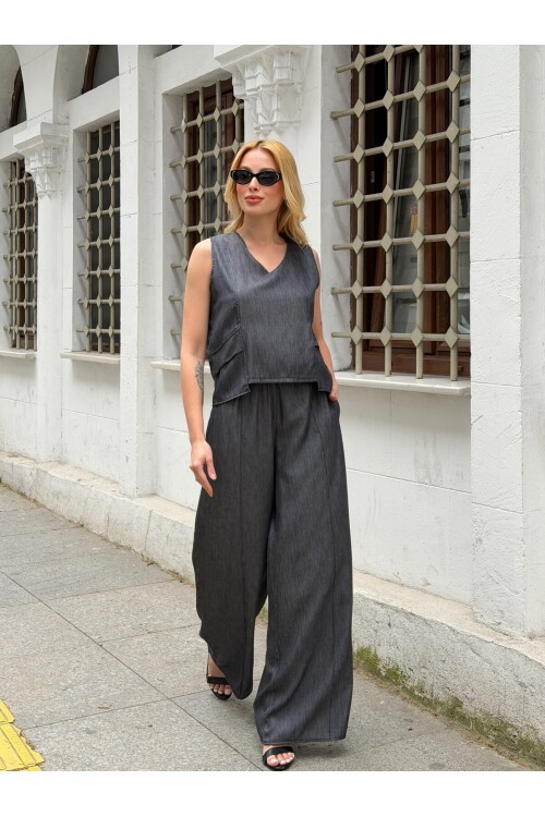 V440 Siyah Sıfır Kol Tensel Takım