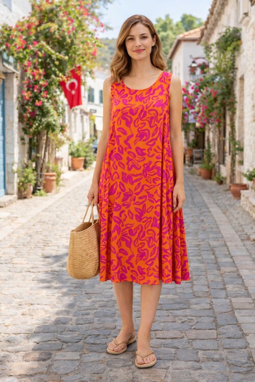 V8 Askılı Ekonomik Grup Elbise