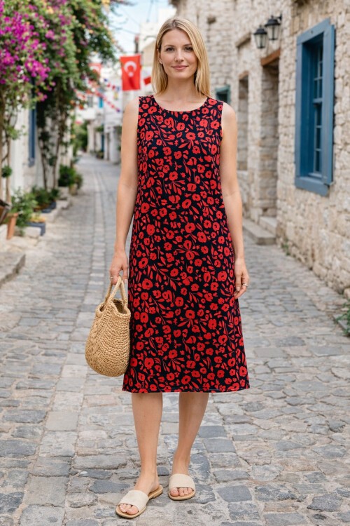 V9 Askılı Ekonomik Model Elbise