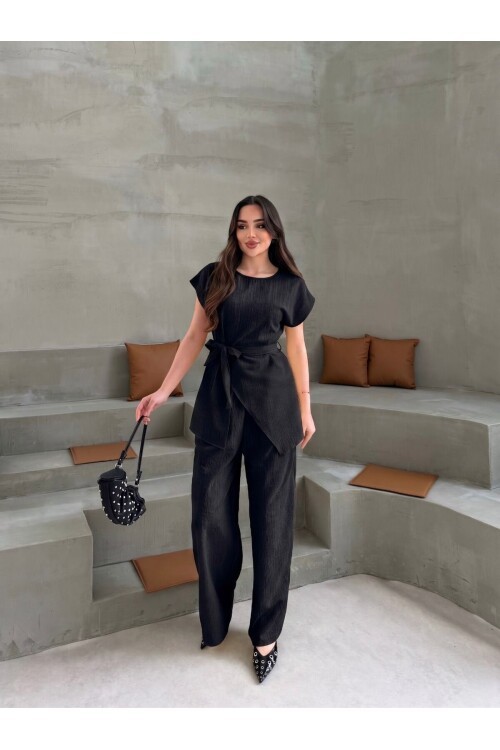 V232 Siyah Yarım Kol Tarak Boşluğu Takım