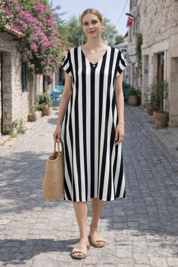 T-80 Kısa Kol Ekonomik Elbise