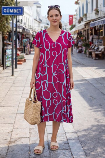 V4 Kısa Kollu Ekonomik Elbise