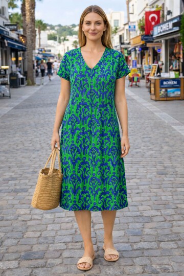 V4 Kısa Kollu Ekonomik Elbise