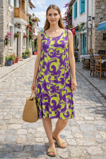 V8 Askılı Ekonomik Grup Elbise