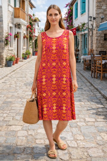 V8 Askılı Ekonomik Grup Elbise