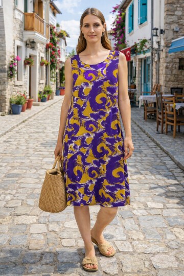 V8 Askılı Ekonomik Grup Elbise