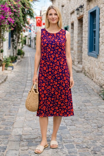 V9 Askılı Ekonomik Model Elbise